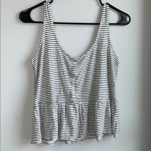 B&W Striped Aeropostale Tank Top